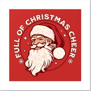 Full of Christmas Cheer - Santa Claus Posters and Art